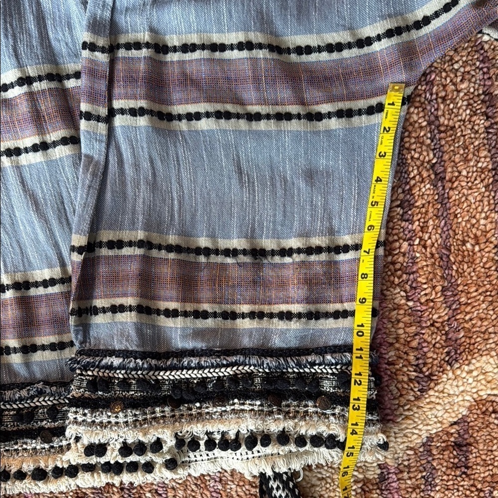 ZARA Striped Kimono Cardigan with Belt - Picture 6 of 9